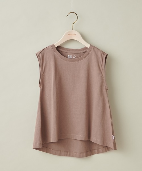 DISCOAT（ディスコート）の「【キッズ】USAコットンAラインプルオーバー（Tシャツ/カットソー・キッズ・チャコールグレー/ライム/オレンジ/モカ・120/130/140）」の3枚目の写真