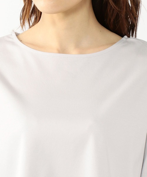 A/C DESIGN BY ALPHA CUBIC(エーシーデザインバイアルファキュービック)の「クーラータッチ袖カフスTシャツ(Tシャツ/カットソー・レディース・ネイビー/ライトグレー/ピンク・L/M/LL)」の5枚目の写真