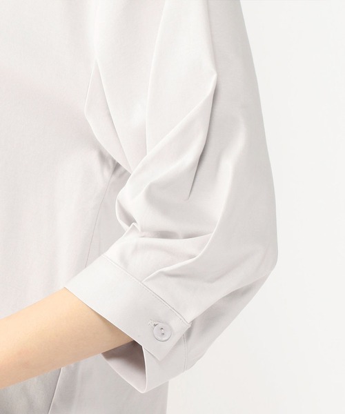 A/C DESIGN BY ALPHA CUBIC(エーシーデザインバイアルファキュービック)の「クーラータッチ袖カフスTシャツ(Tシャツ/カットソー・レディース・ネイビー/ライトグレー/ピンク・L/M/LL)」の10枚目の写真