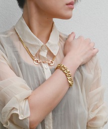 Editors Draw | ブラス ミックスチェーンブレスレット(ブレスレット)