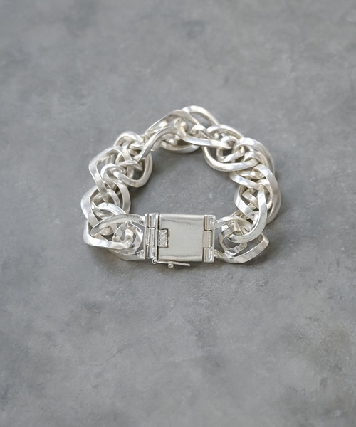 Editors Draw（エディターズドロー）の「ブラス ミックスチェーンブレスレット（ブレスレット・レディース・シルバー/ゴールド・ONE SIZE）」の4枚目の写真