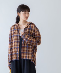 シアーチェックシャツ