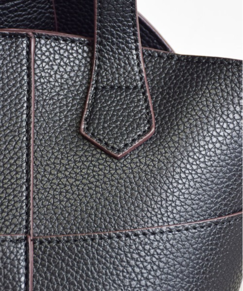 tukn.（トゥクン）の「2wayクラシックハンドバッグ　ショルダーバッグ（ショルダーバッグ・レディース・ブラック/ブラウン/アイボリー/グレー・FREE）」の7枚目の写真