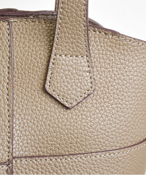 tukn.（トゥクン）の「2wayクラシックハンドバッグ　ショルダーバッグ（ショルダーバッグ・レディース・ブラック/ブラウン/アイボリー/グレー・FREE）」の18枚目の写真