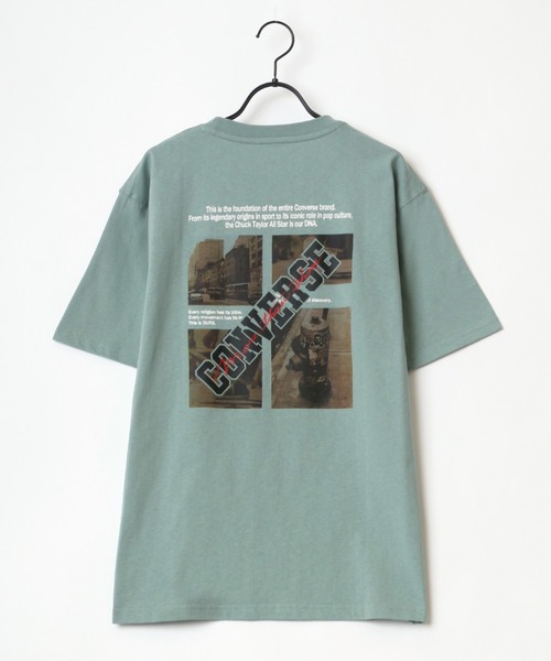 CONVERSE(コンバース)の「CONVERSE/コンバース フロント/バックプリント シューズ フォト グラフィック Tシャツ(Tシャツ/カットソー・メンズ・ホワイト/ブラック/グリーン/ホワイト系その他・LL/M/L)」の16枚目の写真