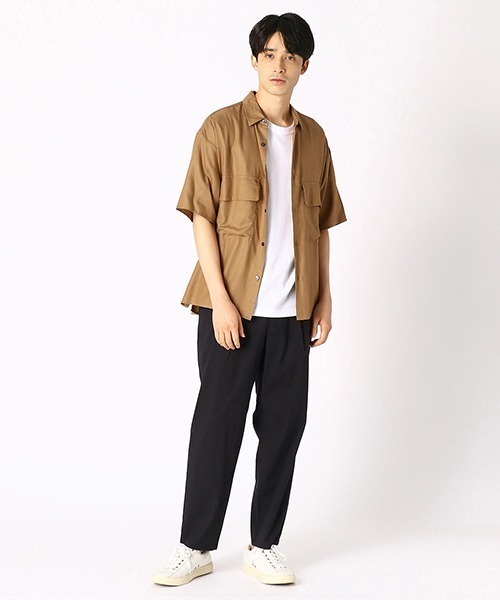 COMME CA ISM(コムサイズム)の「ダブルポケット ワークシャツ(シャツ/ブラウス・メンズ・ベージュ/ブラウン/カーキ・SMALL/MEDIUM/LARGE)」の5枚目の写真