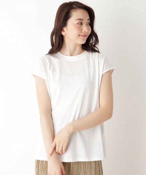 pink adobe（ピンクアドベ）の「◆【M-L/SET】【洗える】透かし編みビスチェ＋Tシャツセット（その他トップス・レディース・ブラック/アイボリー/ブラウン系/黄緑系・40/38）」の8枚目の写真