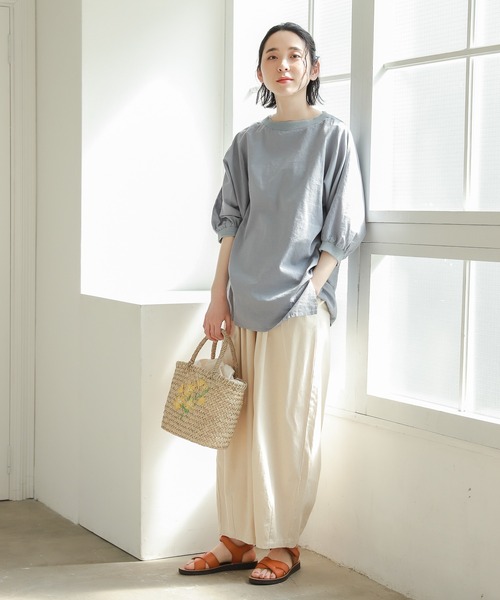 studio CLIP（スタディオクリップ）の「柄アソートドルマンTブラウス（シャツ/ブラウス・レディース・ライトベージュ/サックスブルー/オフホワイト/ブラック・FREE）」の11枚目の写真