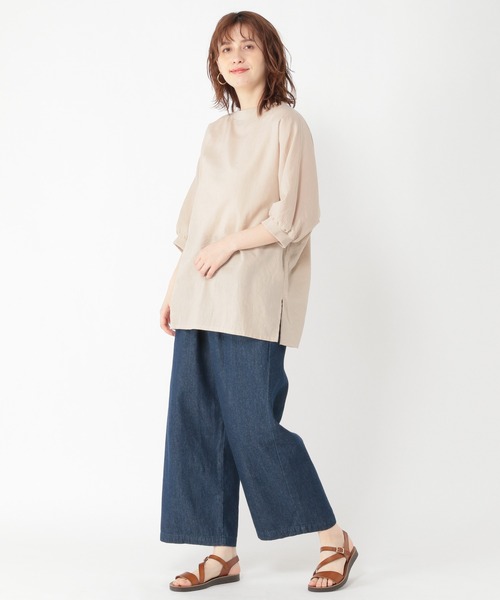 studio CLIP（スタディオクリップ）の「柄アソートドルマンTブラウス（シャツ/ブラウス・レディース・ライトベージュ/サックスブルー/オフホワイト/ブラック・FREE）」の9枚目の写真