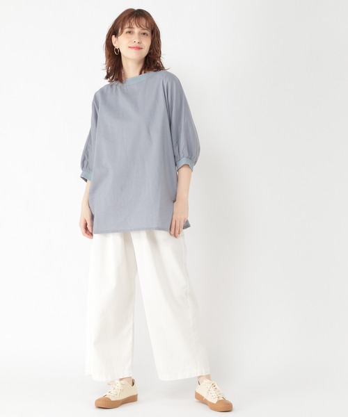 studio CLIP（スタディオクリップ）の「柄アソートドルマンTブラウス（シャツ/ブラウス・レディース・ライトベージュ/サックスブルー/オフホワイト/ブラック・FREE）」の7枚目の写真