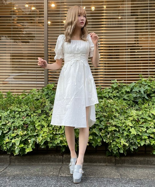 titty&Co. PETIT(ティティアンドコープティ)の「【titty&Co.PETIT】イレヘムスピンドルワンピース(ワンピース・レディース・オフホワイト/ブラック・SMALL/MEDIUM)」の11枚目の写真