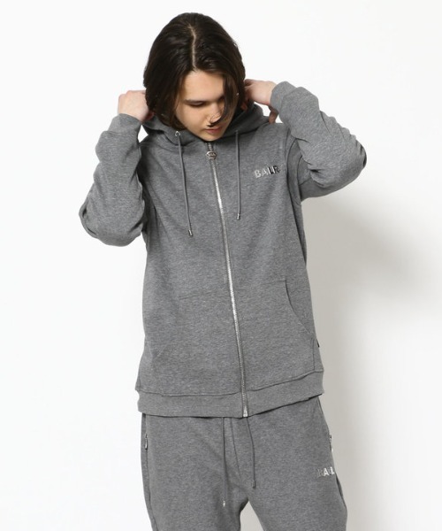 BALR.（ボーラー）の「BALR./ボーラー/Q-SERIES STRAIGHT ZIP HD/ジップフーディー/正規商品（パーカー・メンズ・ブラック/チャコール/レッド・SMALL/X-SMALL/MEDIUM/LARGE）」の6枚目の写真