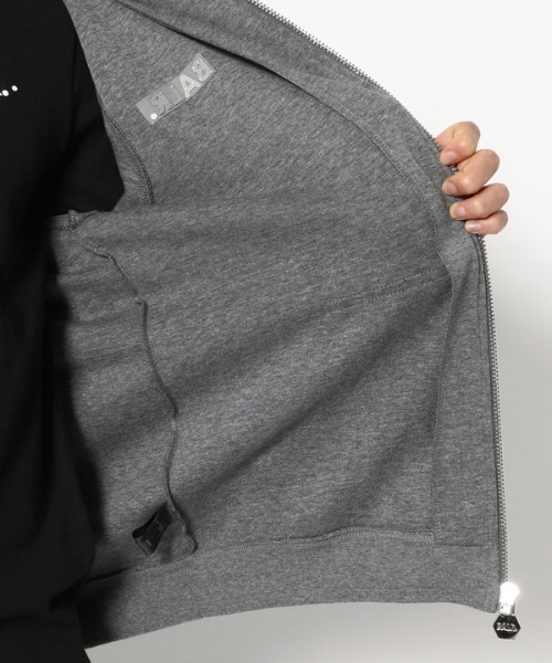 BALR.（ボーラー）の「BALR./ボーラー/Q-SERIES STRAIGHT ZIP HD/ジップフーディー/正規商品（パーカー・メンズ・ブラック/チャコール/レッド・SMALL/X-SMALL/MEDIUM/LARGE）」の13枚目の写真