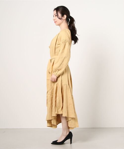 styles（スタイルス）の「BETWEEN SEA&SKY　Bella Gown　193111K21（ワンピース・レディース・ライトイエロー・X-SMALL）」の2枚目の写真