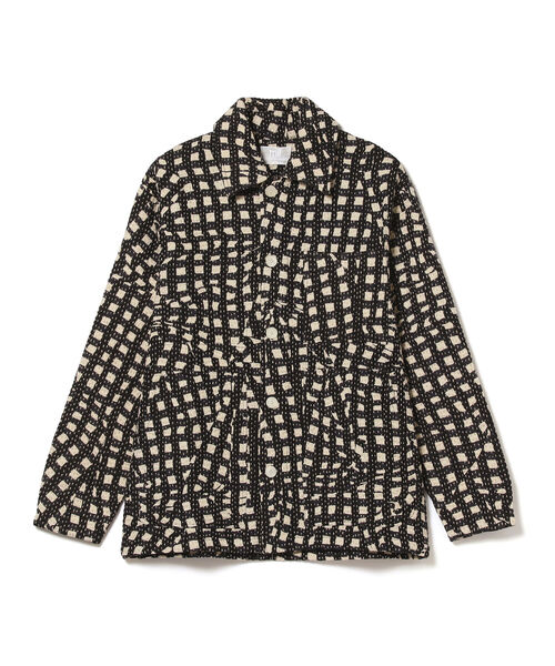 mii(ミー)の「mii × International Gallery BEAMS / 別注 カンタステッチ カバーオール(カバーオール・メンズ・ネイビー/ブラック・SMALL/MEDIUM/LARGE)」の3枚目の写真