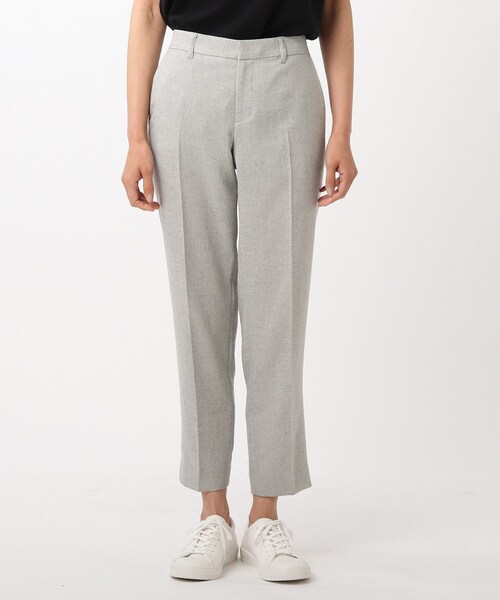 UNTITLED（アンタイトル）の「◆「L」【洗える】ドレッサーアーステックリネンセンタープレスパンツ（スーツパンツ・レディース・ネイビー/ベージュ/ライトグレー・50/04/44/48/46/42）」の16枚目の写真