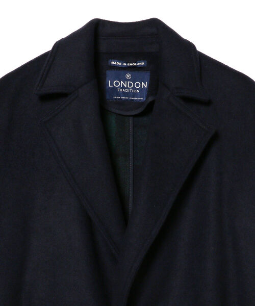 LONDON TRADITION(ロンドントラディション)の「LONDON TRADITION × International Gallery BEAMS / 別注 ダブルフェイス オーバーコート(その他アウター・メンズ・ネイビー/ブラック・34/36)」の3枚目の写真
