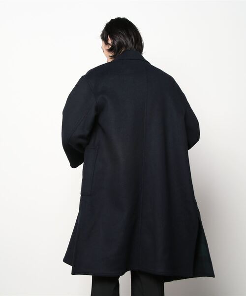 LONDON TRADITION(ロンドントラディション)の「LONDON TRADITION × International Gallery BEAMS / 別注 ダブルフェイス オーバーコート(その他アウター・メンズ・ネイビー/ブラック・34/36)」の12枚目の写真