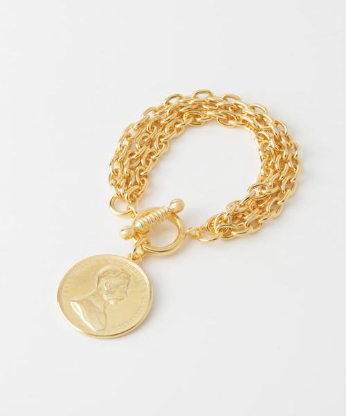 BEN AMUN(ベンアムン)の「ben amun Bracelet with Coin(ブレスレット・レディース・ゴールド・-)」の1枚目の写真