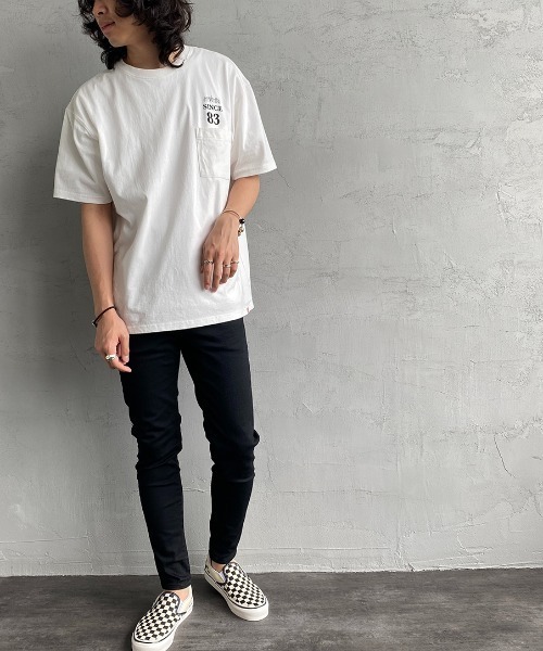 Manhattan Portage（マンハッタンポーテージ）の「[MANHATTAN PORTAGE/マンハッタンポーテージ] バックプリント ポケットTシャツ（Tシャツ/カットソー・レディース・ホワイト/ベージュ・M/L）」の10枚目の写真