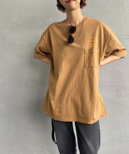 Manhattan Portage（マンハッタンポーテージ）の「[MANHATTAN PORTAGE/マンハッタンポーテージ] バックプリント ポケットTシャツ（Tシャツ/カットソー・レディース・ホワイト/ベージュ・M/L）」の15枚目の写真