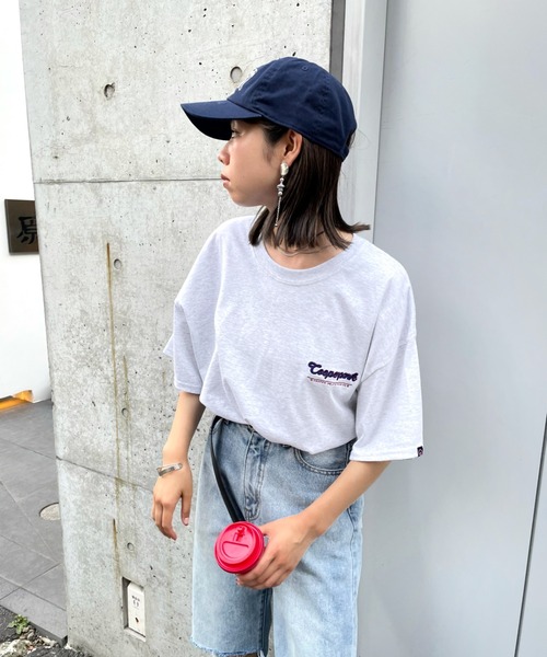 WHO'S WHO gallery(フーズフーギャラリー)の「COOPERPARKミニワッペンカレッジ刺繍TEE(Tシャツ/カットソー・メンズ・ホワイト/アッシュグレー/ネイビー/ブルー/グリーン・FREE)」の2枚目の写真