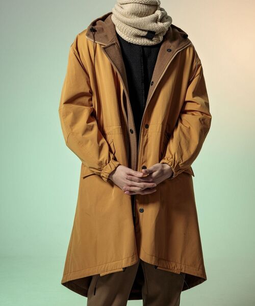 C DIEM（カルペディエム）の「C DIEM/カルペディエム/WOOL-Ny REVERSIBLE MODS モッズコート(MSO-21013)（モッズコート・メンズ・ブラック/ベージュ/キャメル・MEDIUM/LARGE/SMALL）」の4枚目の写真