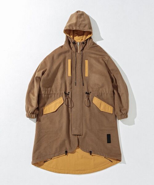 C DIEM（カルペディエム）の「C DIEM/カルペディエム/WOOL-Ny REVERSIBLE MODS モッズコート(MSO-21013)（モッズコート・メンズ・ブラック/ベージュ/キャメル・MEDIUM/LARGE/SMALL）」の15枚目の写真