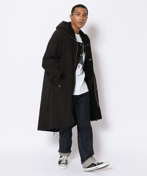 C DIEM（カルペディエム）の「C DIEM/カルペディエム/WOOL-Ny REVERSIBLE MODS モッズコート(MSO-21013)（モッズコート・メンズ・ブラック/ベージュ/キャメル・MEDIUM/LARGE/SMALL）」の21枚目の写真