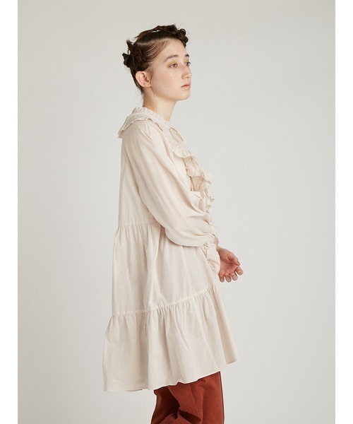 melt the lady ラッフルフリルチュニック　WHT melt the lady ラッフルフリルチュニック WHTの通販 by ん｜ラクマ