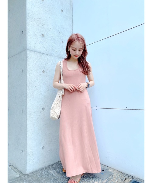 JUMELLE(ジュメロ)の「クロスラフワンピース(ワンピース・レディース・ピンク/ベージュ/ブラウン・FREE)」の7枚目の写真