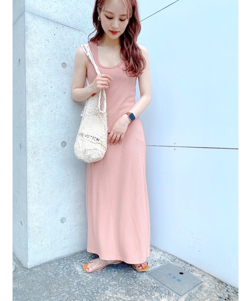 JUMELLE(ジュメロ)の「クロスラフワンピース(ワンピース・レディース・ピンク/ベージュ/ブラウン・FREE)」の17枚目の写真