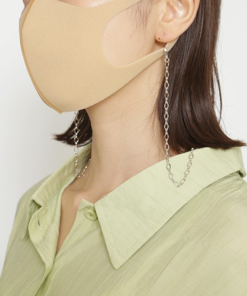 Ein（アイン）の「Ein/キラキラチェーン マスク・メガネチェーン（ネックレス・レディース・シルバー系その他/ゴールド系その他/シルバー系その他2/ゴールド系その他2・FREE）」の2枚目の写真