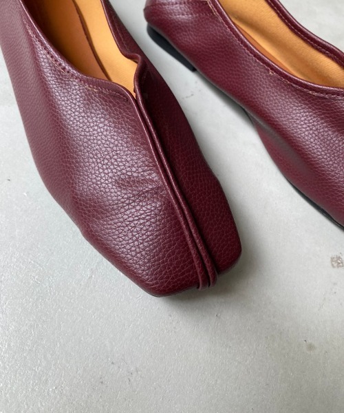 Aunt Marie's(アントマリーズ)の「パイピングフラットシューズ(バレエシューズ・レディース・ブラック/アイボリー/ボルドー/モカ・S/M/L/SMALL/MEDIUM/LARGE)」の14枚目の写真