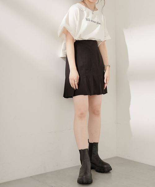 Chico（チコ）の「バックロゴショート丈ダメージT（Tシャツ/カットソー・レディース・ホワイト/ブラック/ブラウン/ベージュ・FREE）」の22枚目の写真