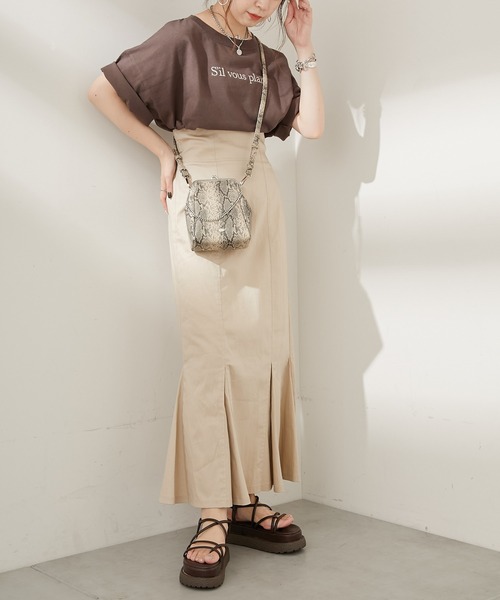 Chico（チコ）の「バックロゴショート丈ダメージT（Tシャツ/カットソー・レディース・ホワイト/ブラック/ブラウン/ベージュ・FREE）」の10枚目の写真