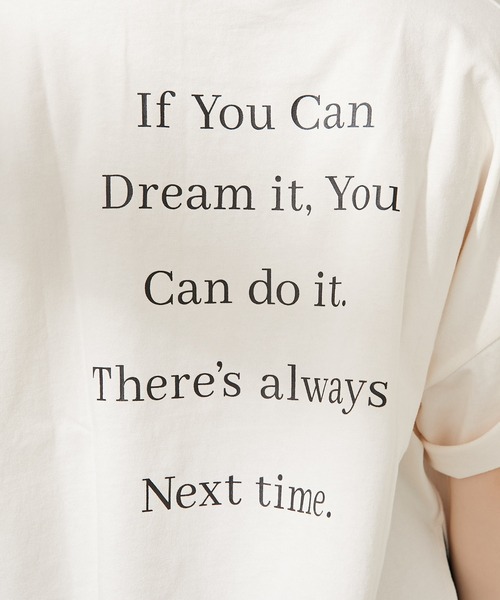 Chico（チコ）の「バックロゴショート丈ダメージT（Tシャツ/カットソー・レディース・ホワイト/ブラック/ブラウン/ベージュ・FREE）」の21枚目の写真