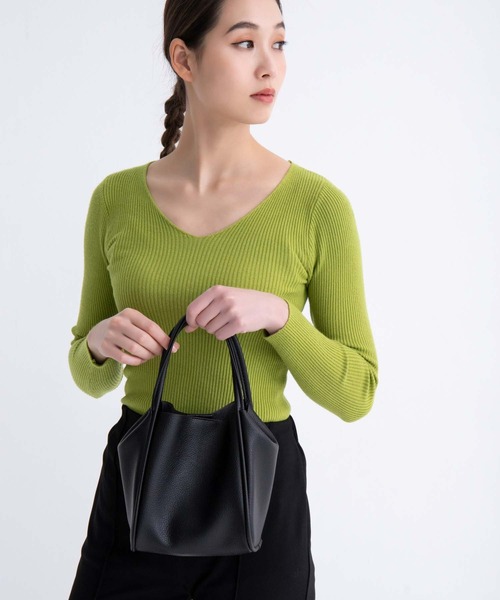 fifth(フィフス)の「3wayスクエアバッグ(ショルダーバッグ・レディース・ブラック/グリーン/ホワイト/シルバー/アイボリー/イエロー・FREE)」の7枚目の写真