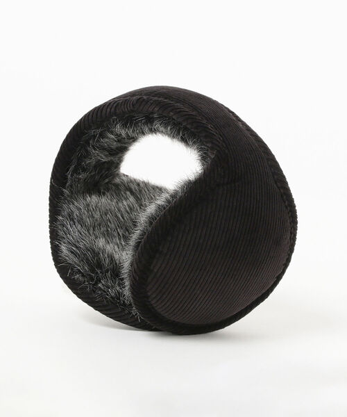 BEAMS（ビームス）の「AVERAGE × BEAMS / 別注 Corduroy Fish Bear Ear Muffler（イヤーマフ・メンズ・ブラウン/ネイビー/ブラック・ONE SIZE）」の4枚目の写真