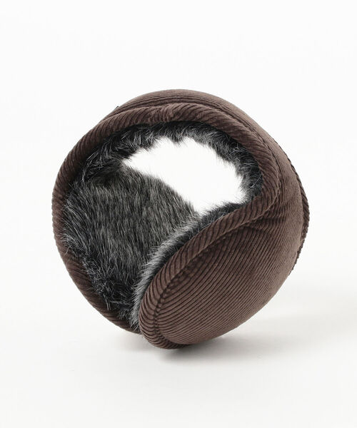 BEAMS（ビームス）の「AVERAGE × BEAMS / 別注 Corduroy Fish Bear Ear Muffler（イヤーマフ・メンズ・ブラウン/ネイビー/ブラック・ONE SIZE）」の8枚目の写真