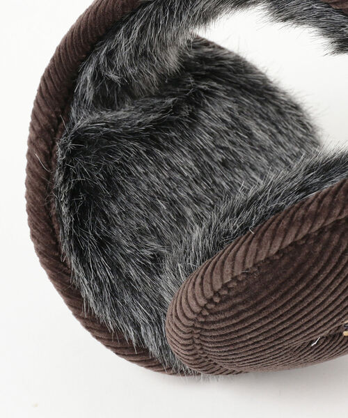 BEAMS（ビームス）の「AVERAGE × BEAMS / 別注 Corduroy Fish Bear Ear Muffler（イヤーマフ・メンズ・ブラウン/ネイビー/ブラック・ONE SIZE）」の9枚目の写真