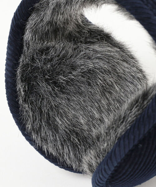 BEAMS（ビームス）の「AVERAGE × BEAMS / 別注 Corduroy Fish Bear Ear Muffler（イヤーマフ・メンズ・ブラウン/ネイビー/ブラック・ONE SIZE）」の13枚目の写真