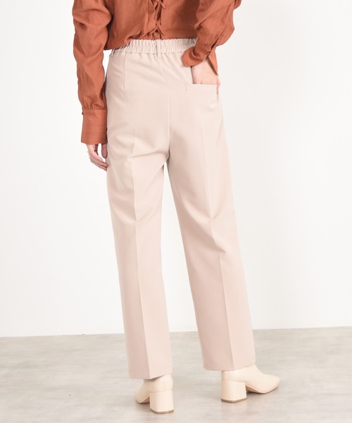 w closet（ダブルクローゼット）の「ハイウエストスラックスパンツ（スラックス・レディース・ブルーグレー/チャコール/ベージュ・マルチサイズ）」の9枚目の写真