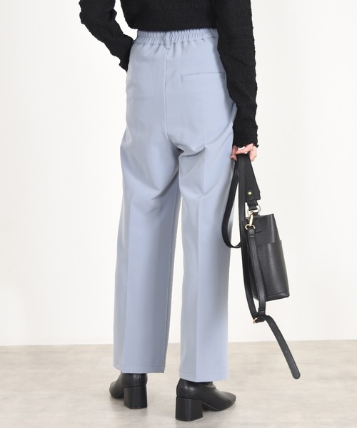 w closet（ダブルクローゼット）の「ハイウエストスラックスパンツ（スラックス・レディース・ブルーグレー/チャコール/ベージュ・マルチサイズ）」の15枚目の写真