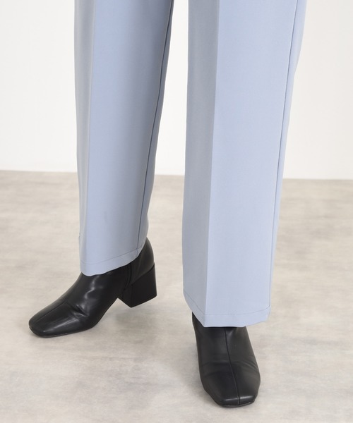 w closet（ダブルクローゼット）の「ハイウエストスラックスパンツ（スラックス・レディース・ブルーグレー/チャコール/ベージュ・マルチサイズ）」の19枚目の写真