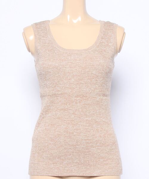 LOWRYS FARM（ローリーズファーム）の「ＭＩＸニットタンク　218218（タンクトップ・レディース・ベージュ/ブラック/ブルー/カーキ・FREE）」の5枚目の写真