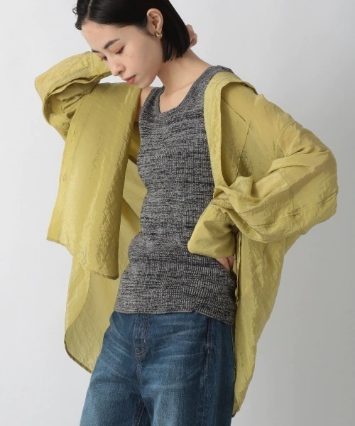 LOWRYS FARM（ローリーズファーム）の「ＭＩＸニットタンク　218218（タンクトップ・レディース・ベージュ/ブラック/ブルー/カーキ・FREE）」の2枚目の写真