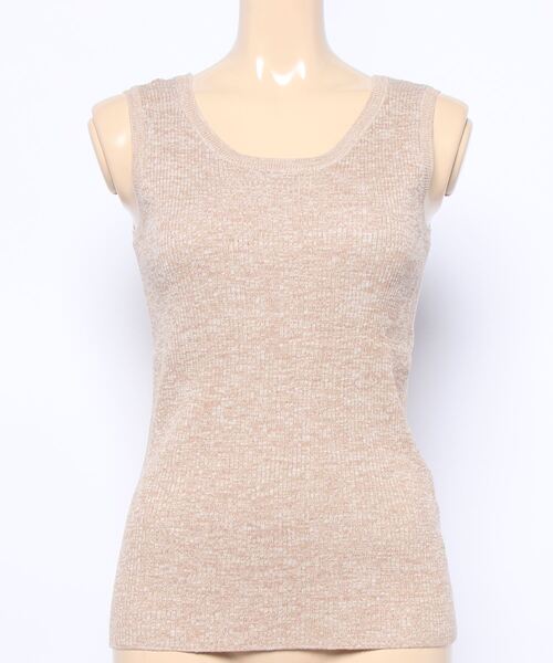 LOWRYS FARM（ローリーズファーム）の「ＭＩＸニットタンク　218218（タンクトップ・レディース・ベージュ/ブラック/ブルー/カーキ・FREE）」の9枚目の写真