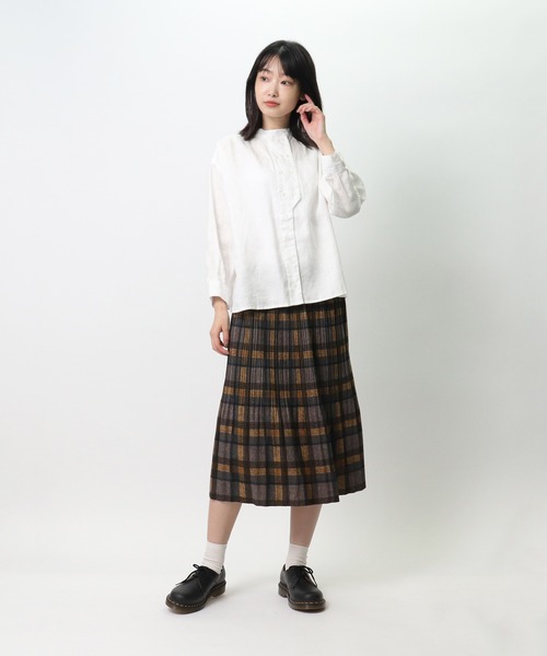 D*g*y(ディージーワイ)の「∴【 D*g*y / ディージーワイ 】リネンオックス ダブルボタン ブラウス D8399 DEC(シャツ/ブラウス・レディース・ブラック/ホワイト/ナチュラル・M/L)」の8枚目の写真