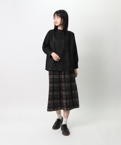D*g*y(ディージーワイ)の「∴【 D*g*y / ディージーワイ 】リネンオックス ダブルボタン ブラウス D8399 DEC(シャツ/ブラウス・レディース・ブラック/ホワイト/ナチュラル・M/L)」の13枚目の写真